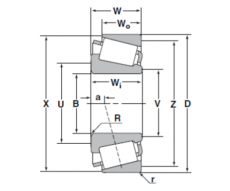 NTN - Tapered roller bearings (4T-L45449/L45410)