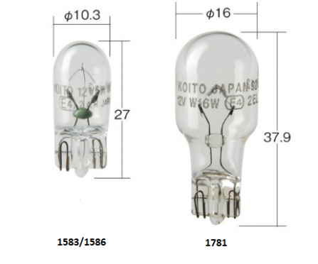 KOITO - Blub (1583, 1781, 1870A, 1881, 1891, 4514, 4524,..)